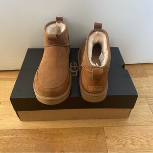 UGG Classic Ultra Mini Lennox Chestnut Short Boots Shearling Suede Ankle 13